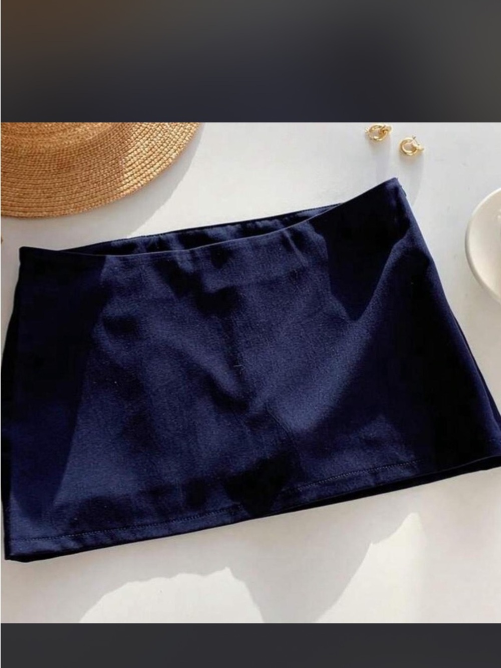 SHEIN Navy Blue Mini Skirt